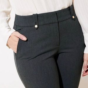 LOFT Curvy Slim Pants Olive Green Size 8